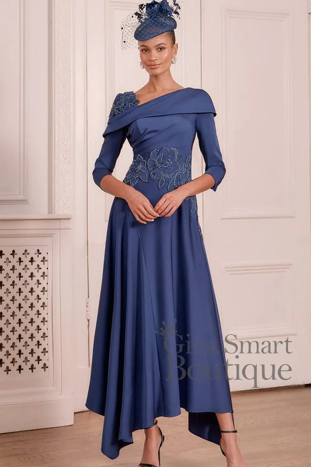 elegent dresses Stunning High Slit Sequin Evening Gown with V Neck main image 0