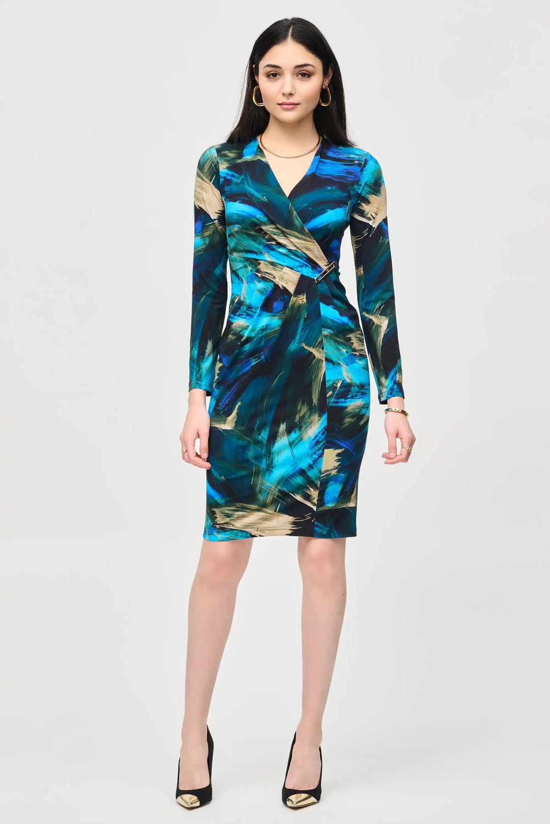 Joseph Ribkoff Black Multi Coloured Dress Style 243072 178 ginasmartboutique