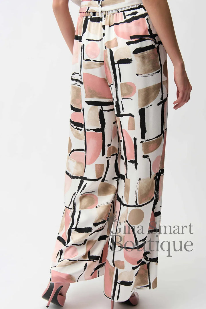 Joseph Ribkoff Trousers Style 261198-2539 Vanilla/Multi