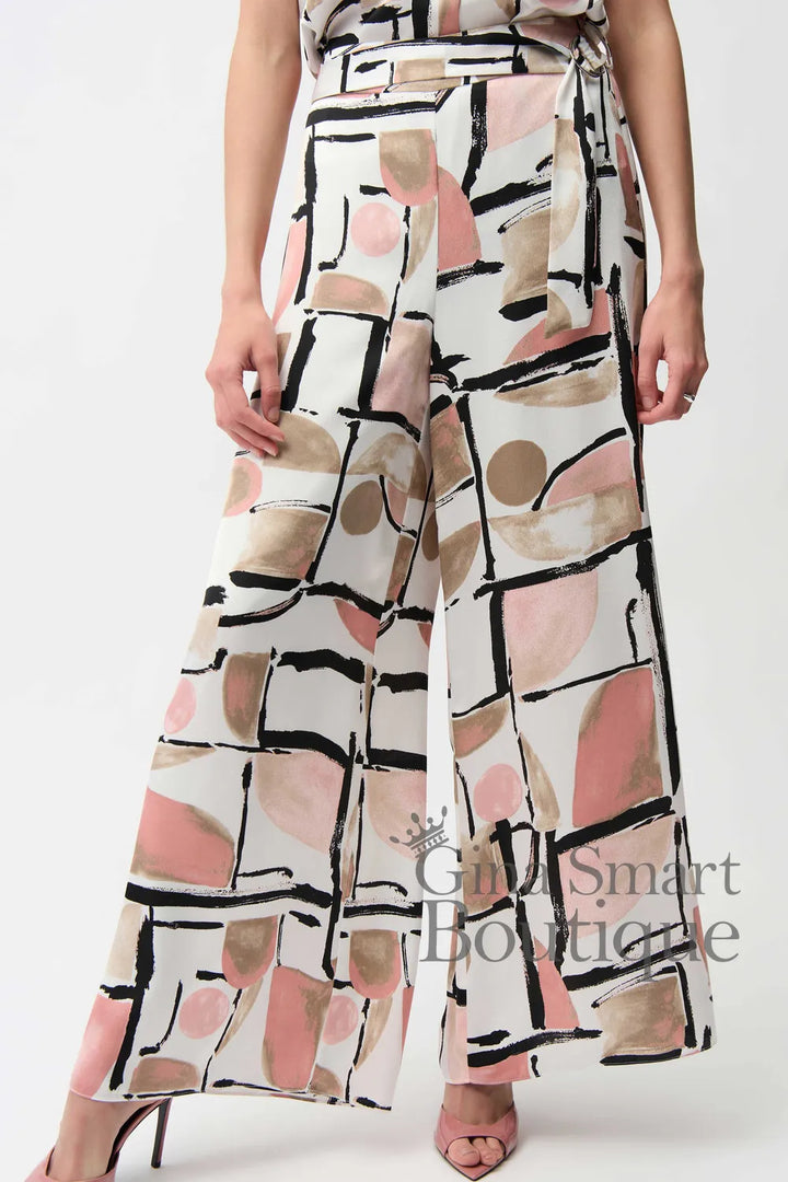 Joseph Ribkoff Trousers Style 261198-2539 Vanilla/Multi