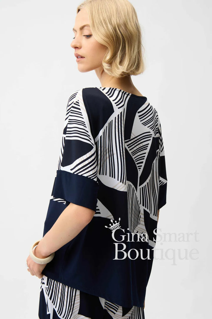 Joseph Ribkoff Tunic Style 261283-2539 Vanilla/Multi