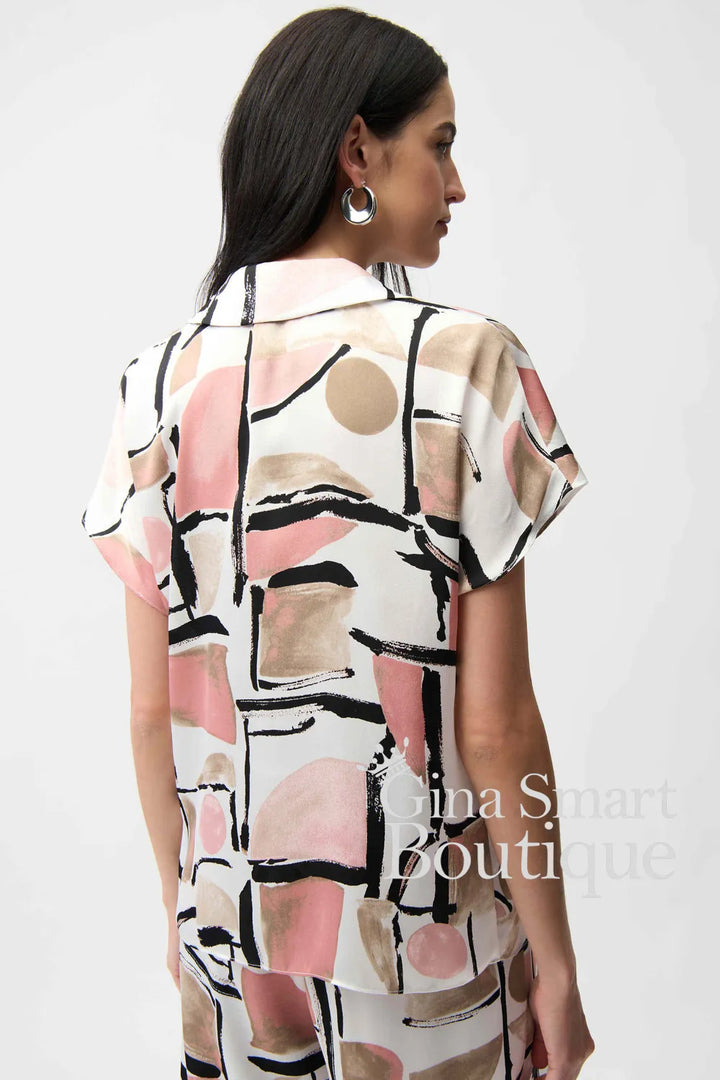 Joseph Ribkoff Top Style 261308-2539 Vanilla/Multi