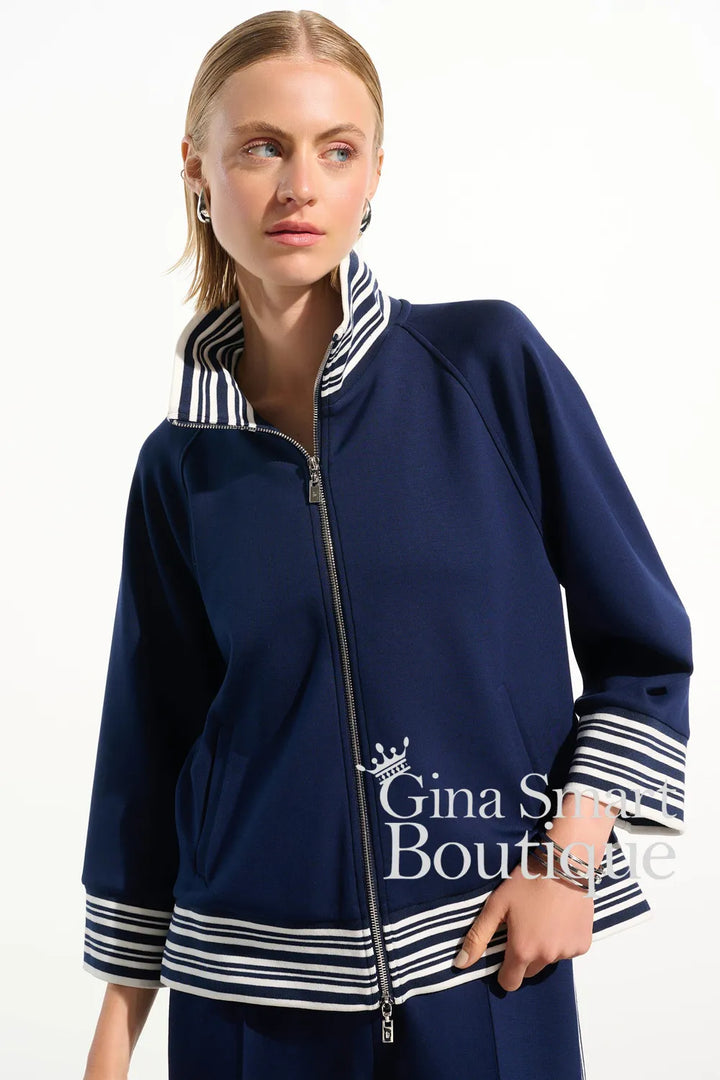 Joseph Ribkoff Jacket Style 261617-4494 Indigo/Vanilla