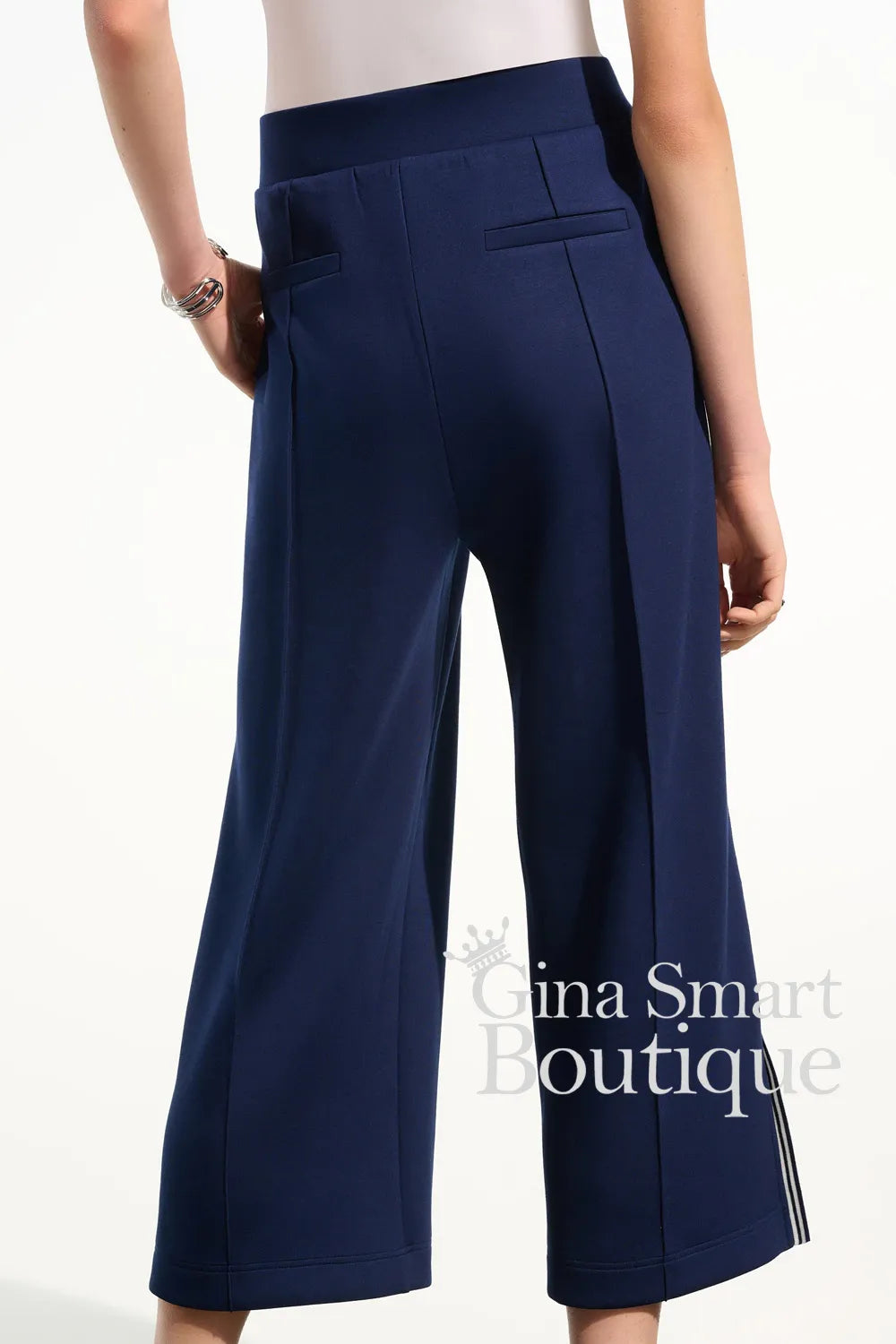 Joseph Ribkoff Trousers Style 261618-4494 Indigo/Vanilla