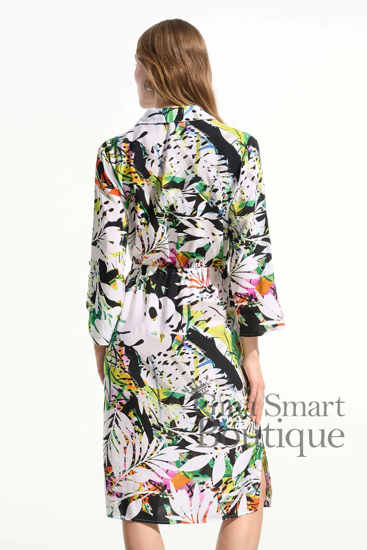 Joseph Ribkoff Dress Style 261623-2539 Vanilla/Multi