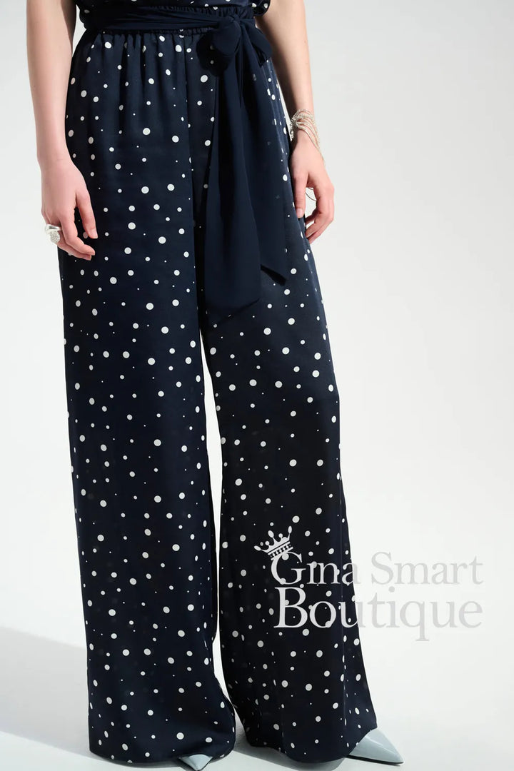 Joseph Ribkoff Trousers Style 261772-2229 Midnight Blue/Vanilla