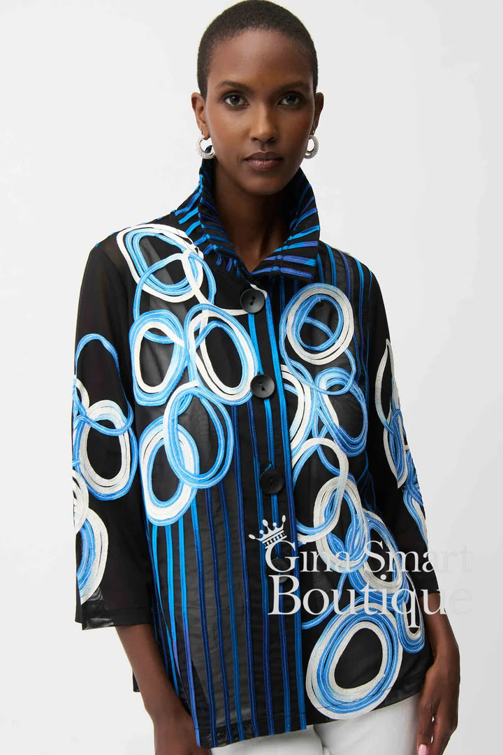 Joseph Ribkoff Jacket Style 261904-178 Black/Multi