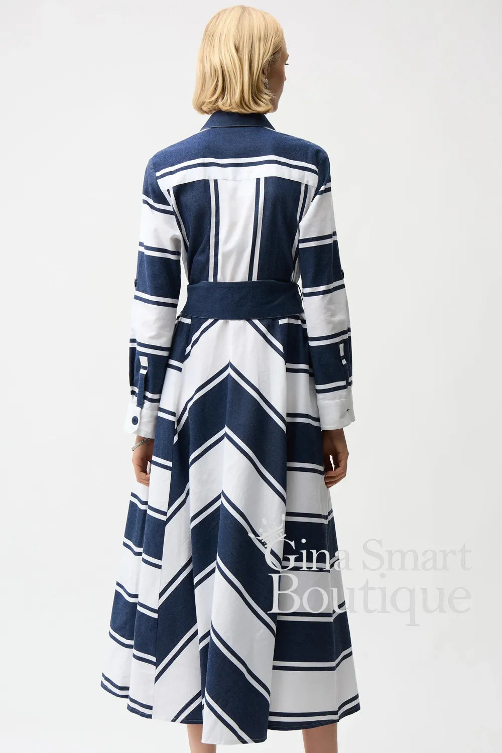 Joseph Ribkoff Dress Style 261936-299 Navy/White