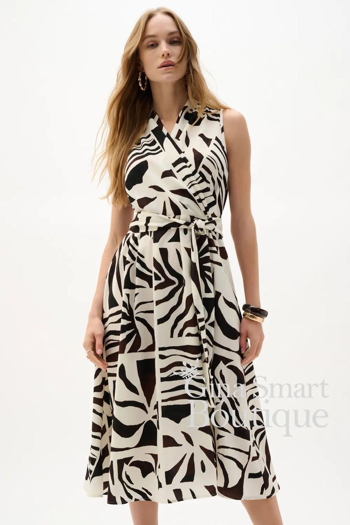 Joseph Ribkoff Dress Style 262226-1109 Beige/Multi