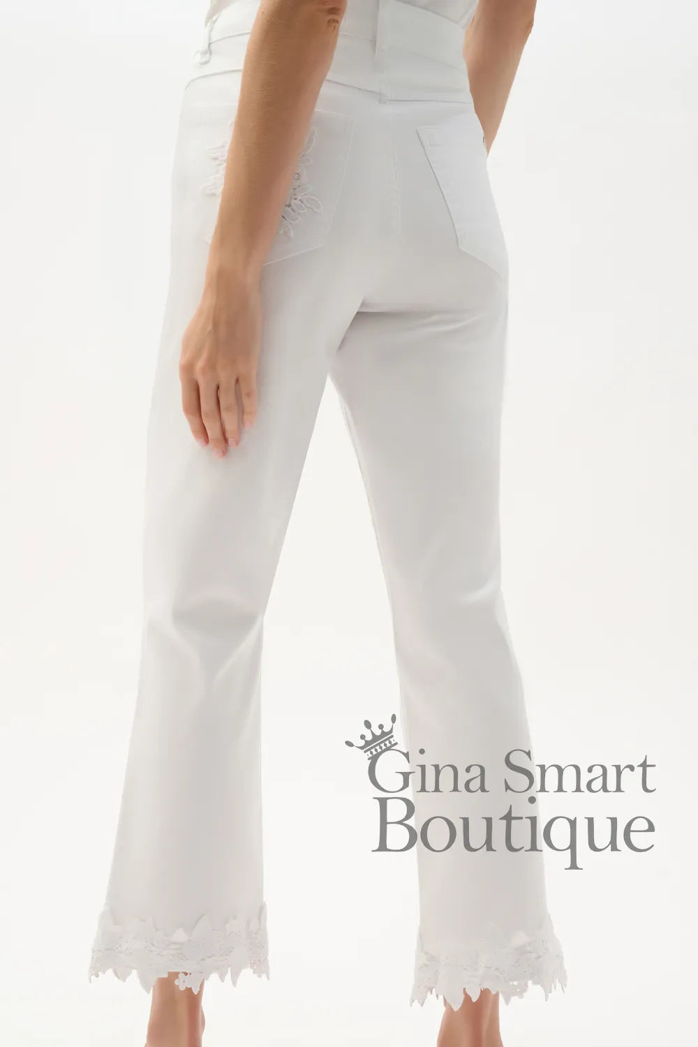 Joseph Ribkoff Trousers Style 262938-12 White