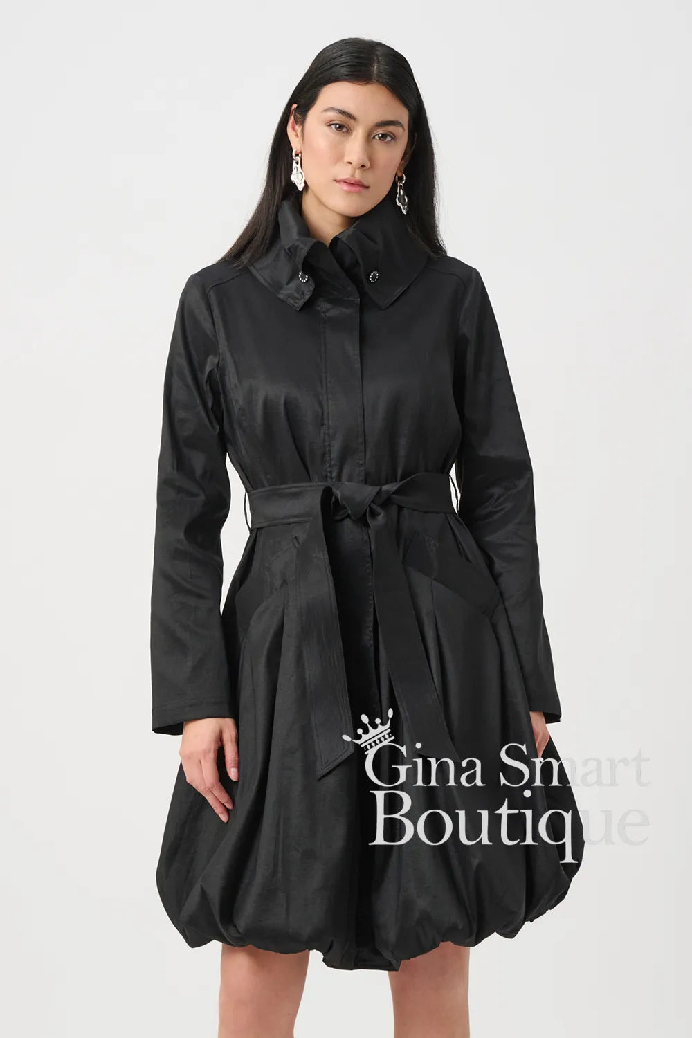 Joseph Ribkoff Black Balloon Coat Style 263911