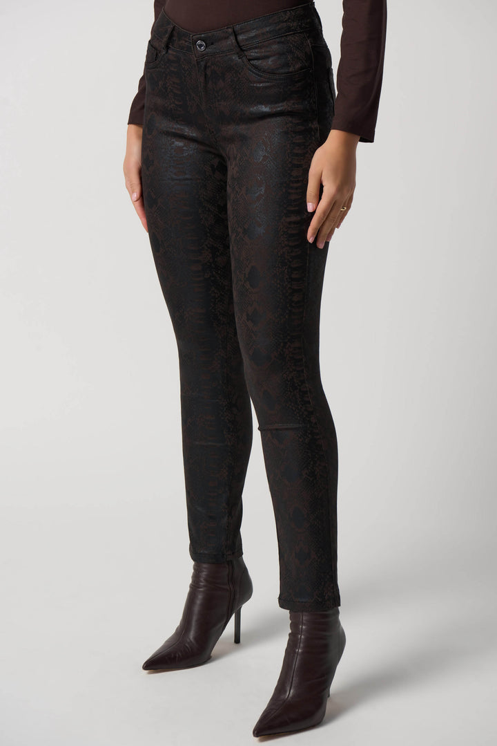 Joseph Ribkoff Black/Mocha Trouser Style 233916-3823