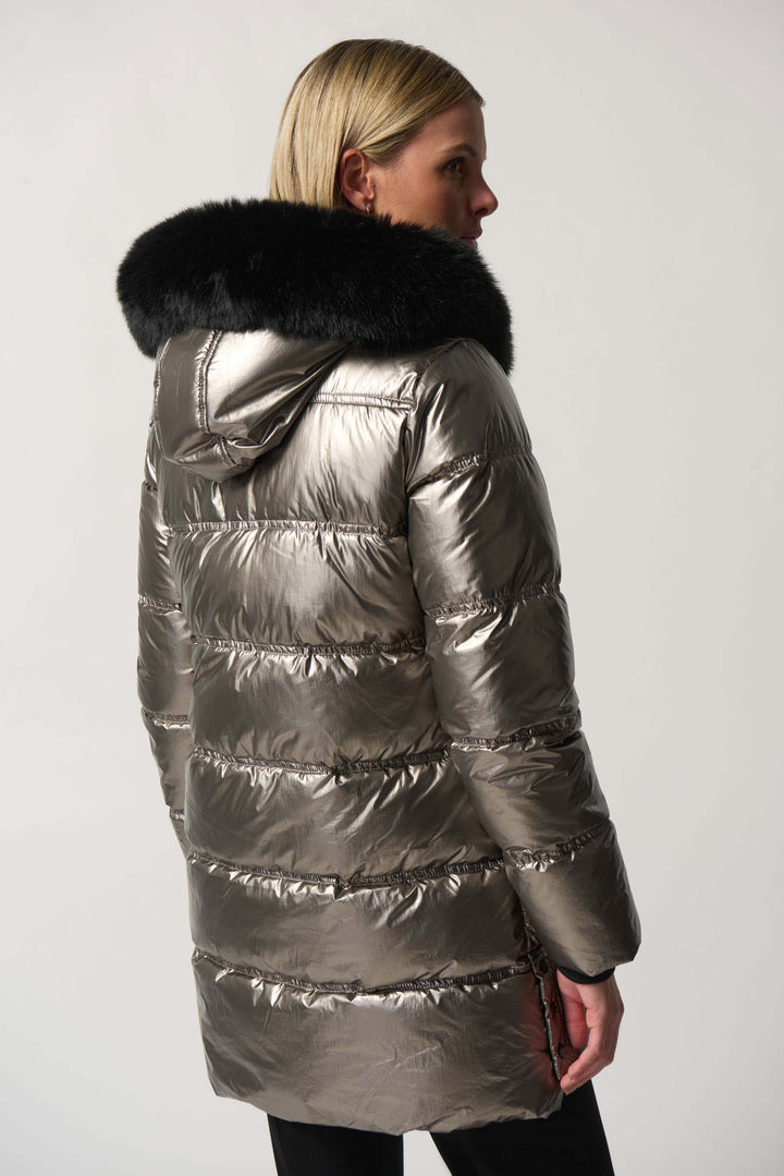Joseph Ribkoff Pewter Coat Style 233923-170