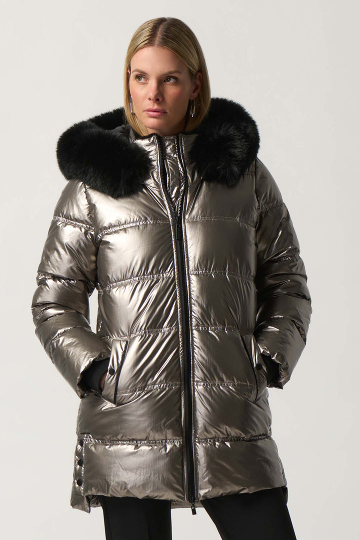 Joseph Ribkoff Pewter Coat Style 233923-170