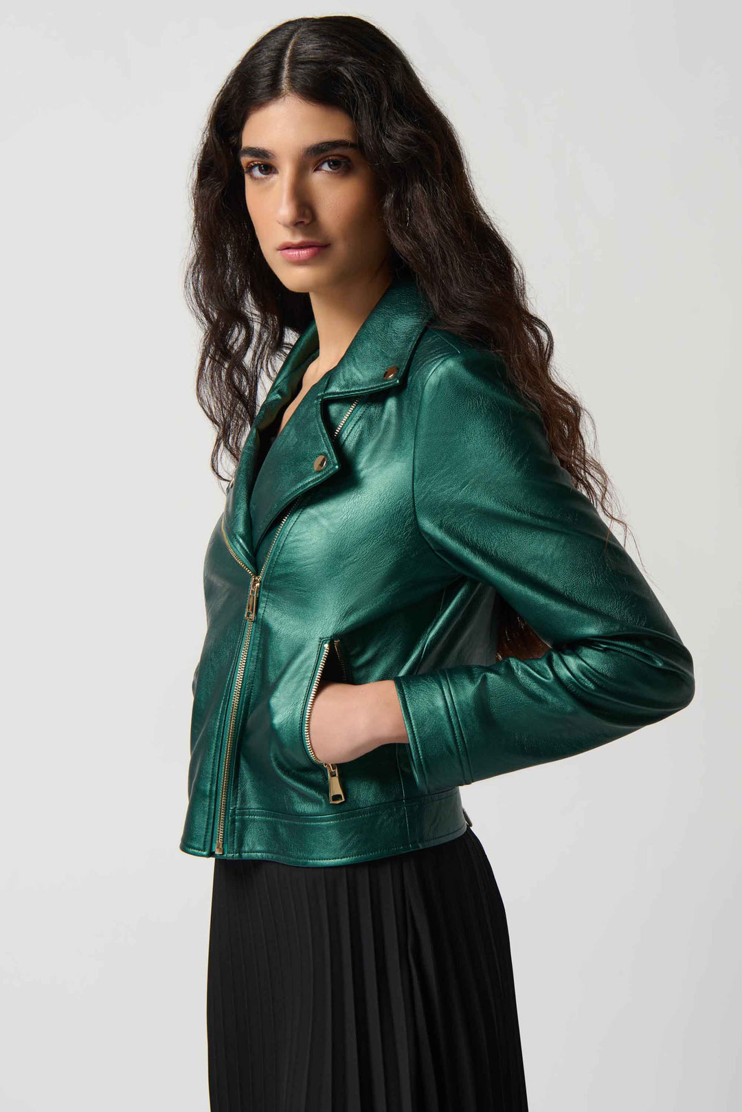 Joseph Ribkoff Metallic Green Jacket Style 234902-4154