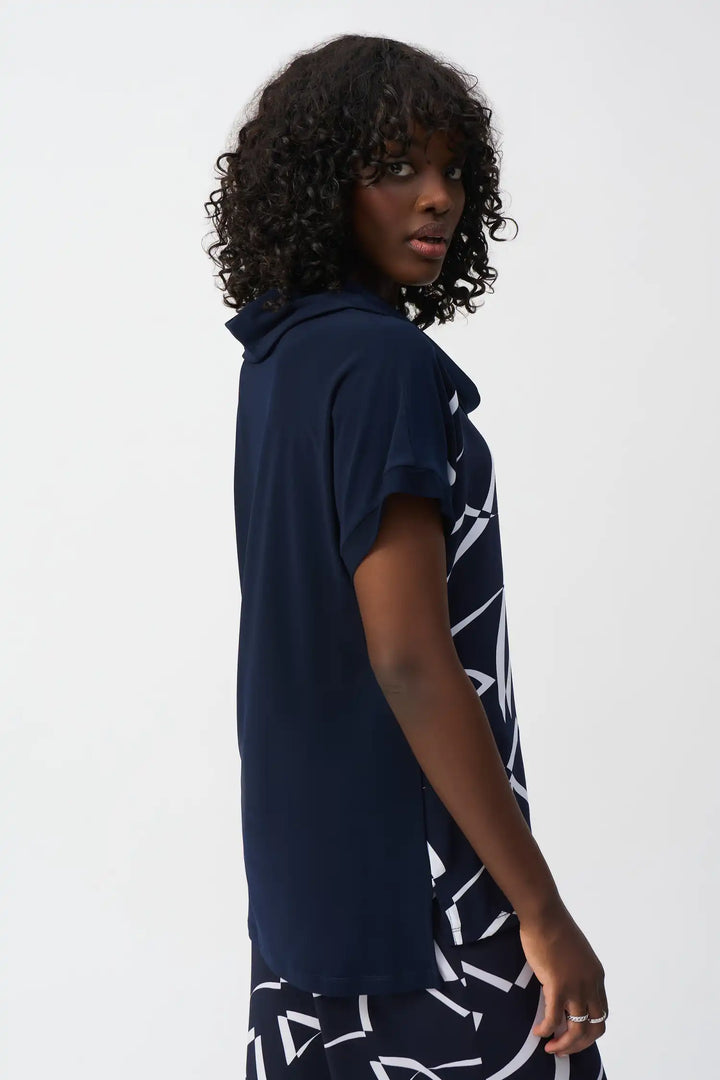 Joseph Ribkoff Midnight Blue/Vanilla Top Style 251110-2229