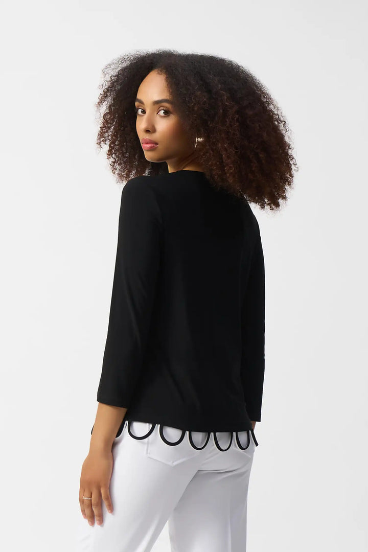 Joseph Ribkoff Black/Vanilla Top Style 251133-110