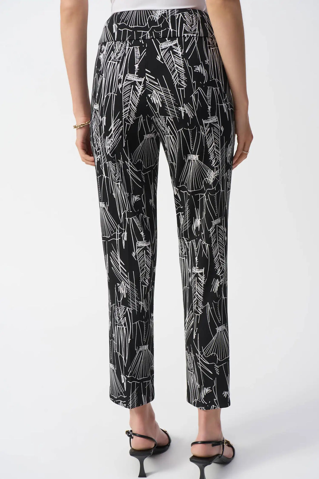 Joseph Ribkoff Black/Vanilla Trouser Style 251224-110