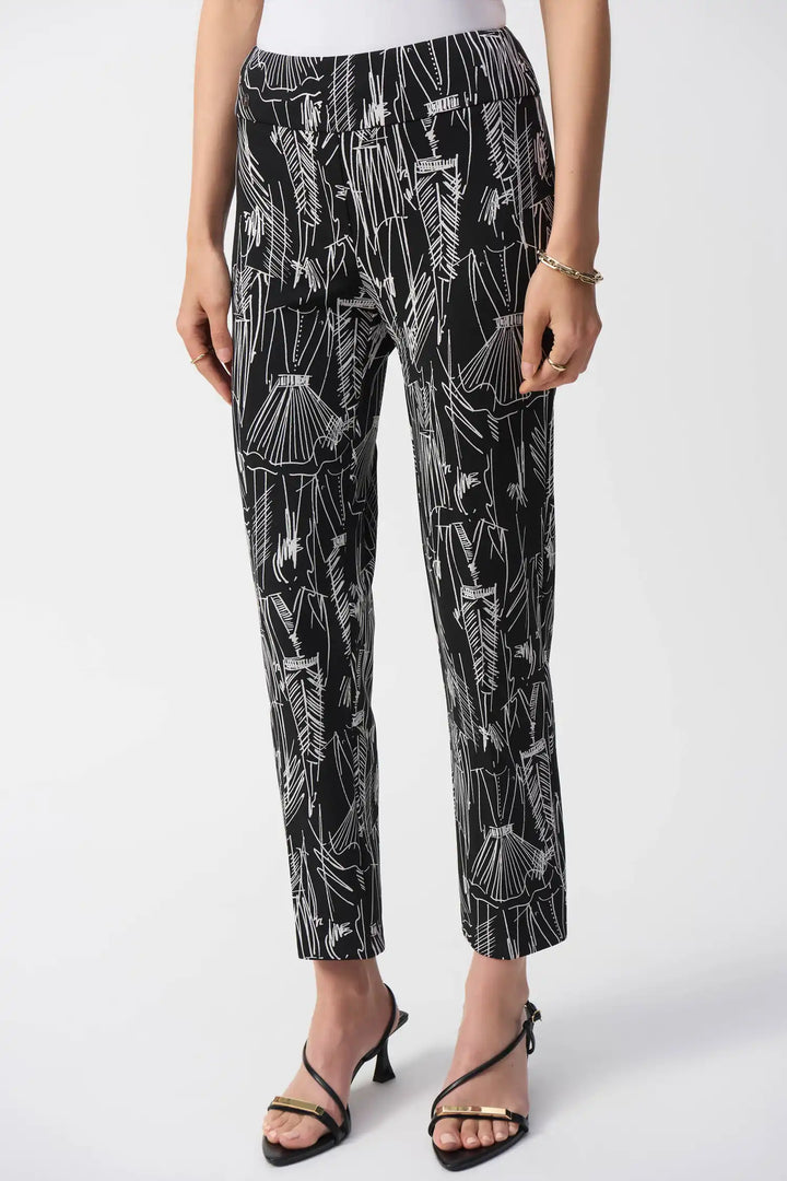 Joseph Ribkoff Black/Vanilla Trouser Style 251224-110