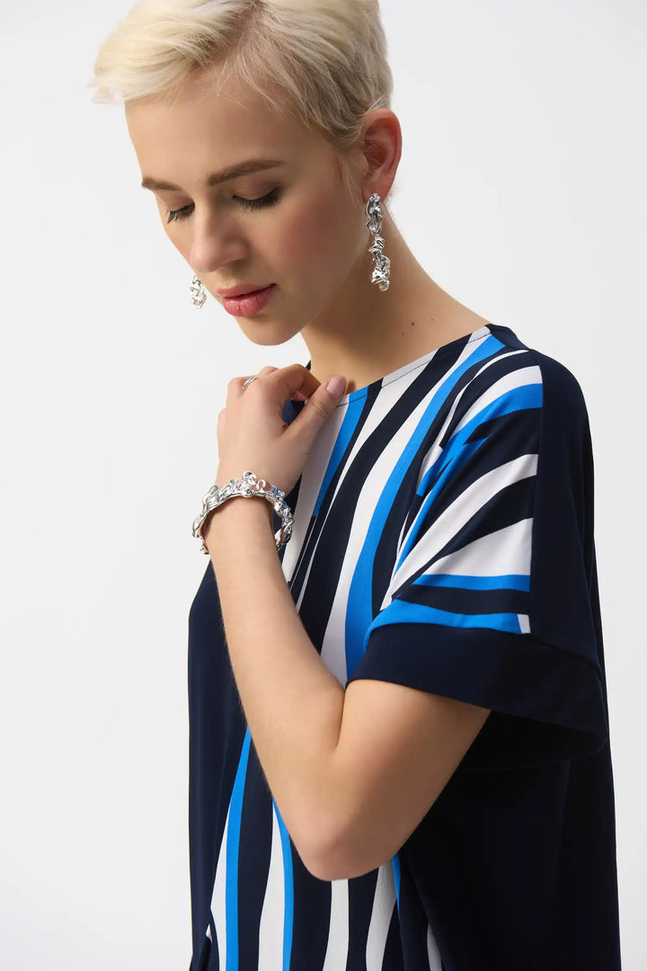 Joseph Ribkoff Vanilla/Multi Coloured Top Style 251285-2539