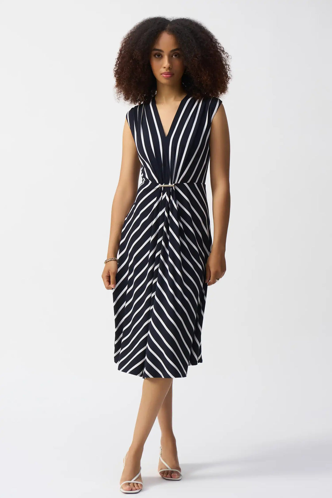 Joseph Ribkoff Midnight Blue/Vanilla Dress Style 251295X-2229