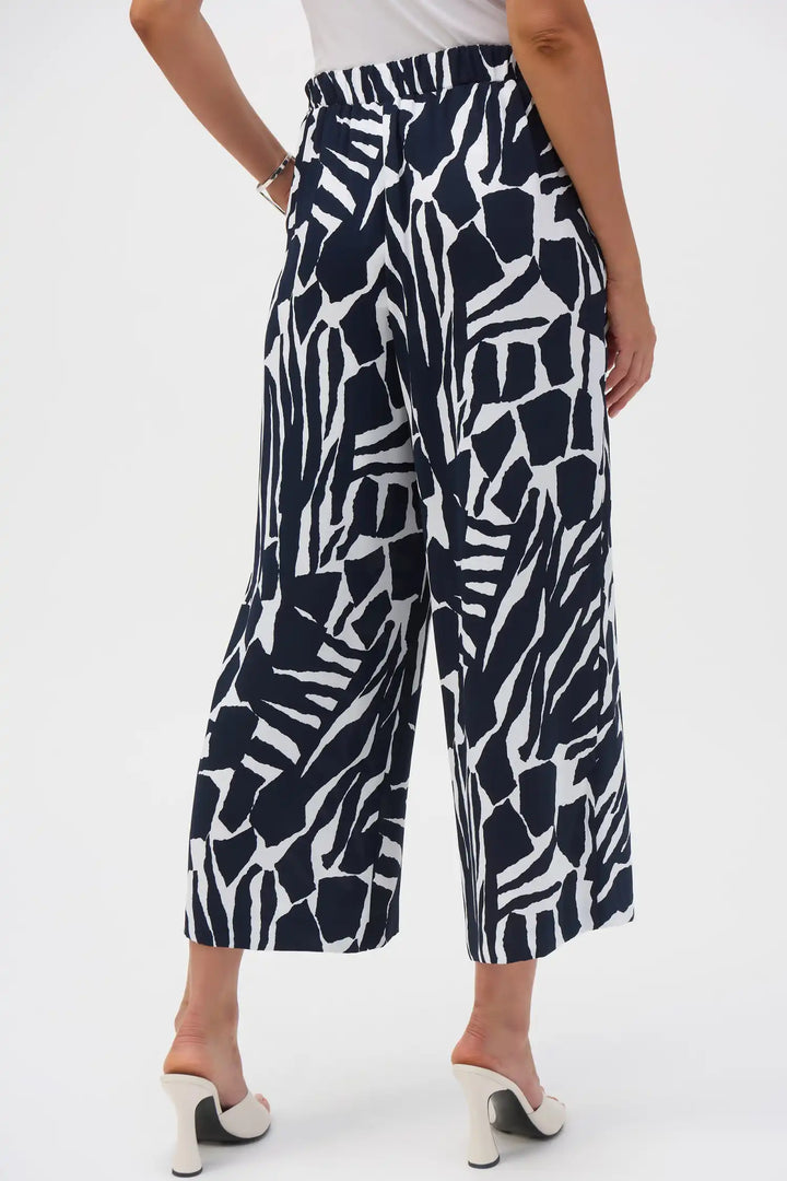 Joseph Ribkoff Vanilla/Midnight Blue Trouser Style 252145-2366