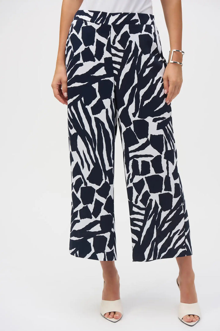 Joseph Ribkoff Vanilla/Midnight Blue Trouser Style 252145-2366