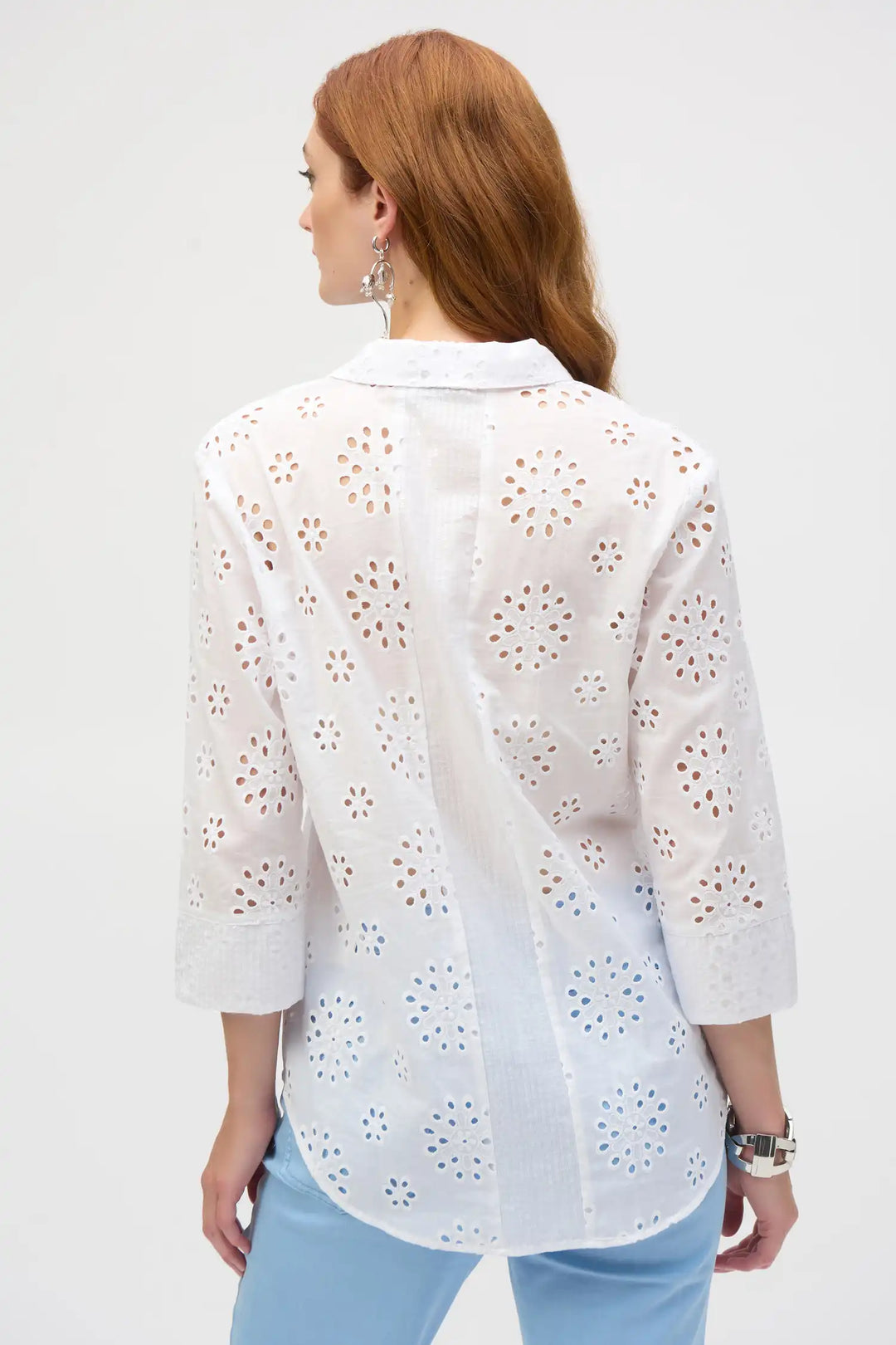 Joseph Ribkoff White Blouse Style 252928-12