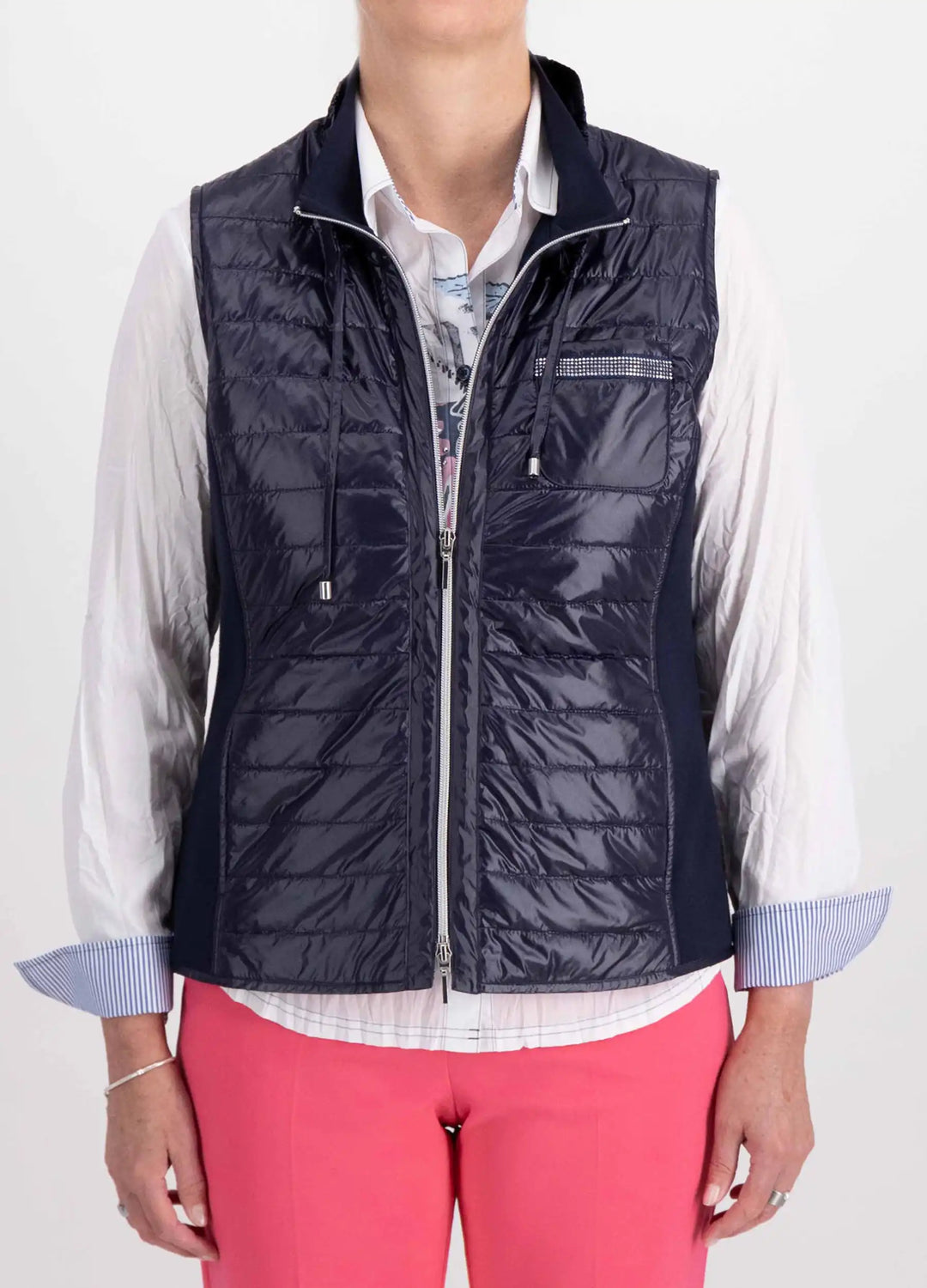 Just White Gilet Style J4120-750