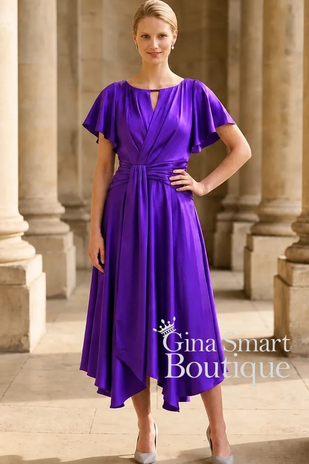 Maisonel by Studio Ellis ME3003 Purple Dress