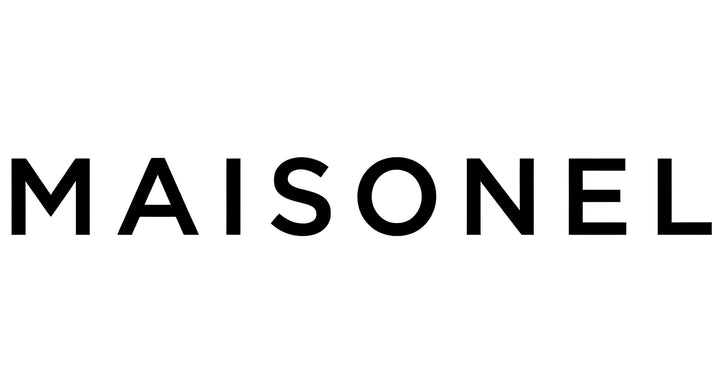 Black 'MAISONEL' logo on a white background