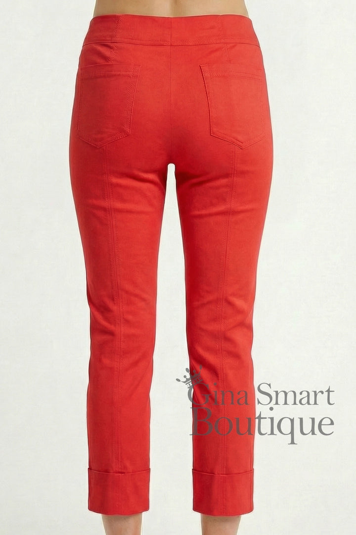 Robell Bella 09 7/8 Trousers - Lipstick Red (68cm)