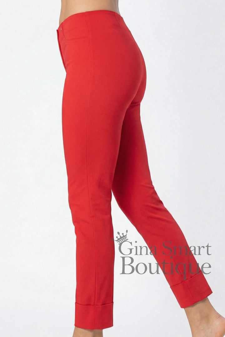 Robell Bella 09 7/8 Trousers - Lipstick Red (68cm)