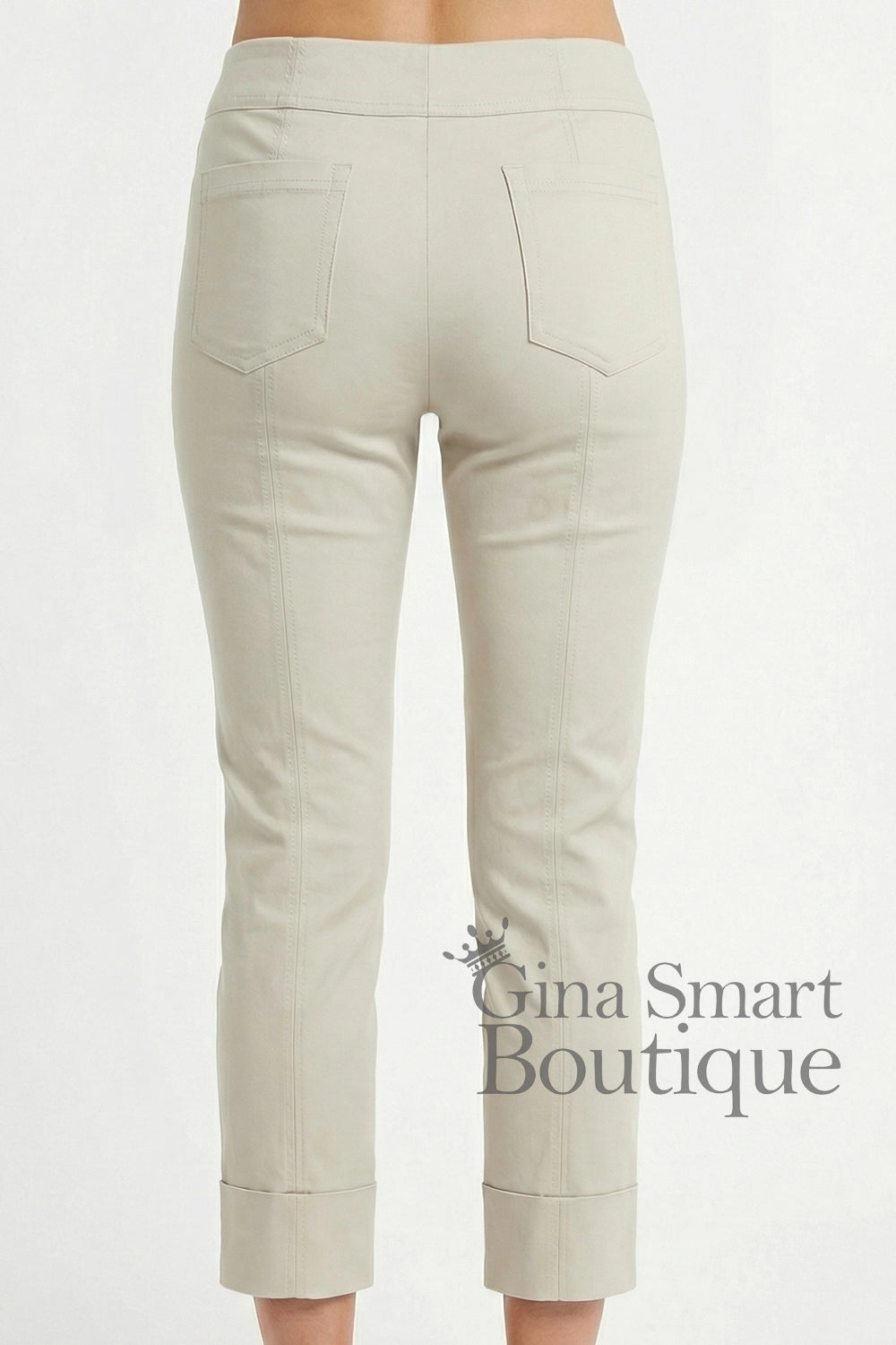 Robell Bella 09 7/8 Trousers - Sand (68cm)
