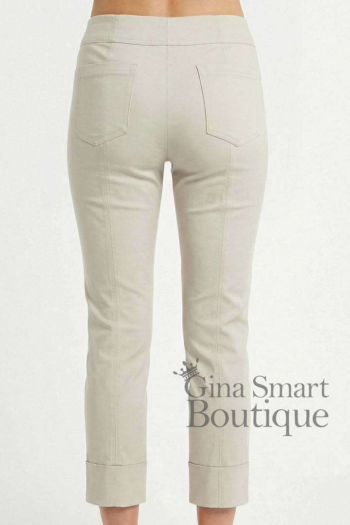 Robell Bella 09 7/8 Trousers - Sand (68cm)