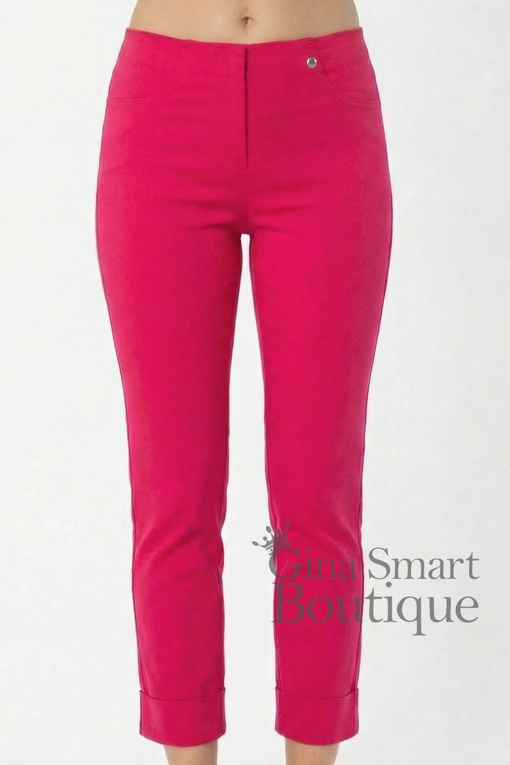 Robell Bella 09 7/8 Trousers - Raspberry (68cm)