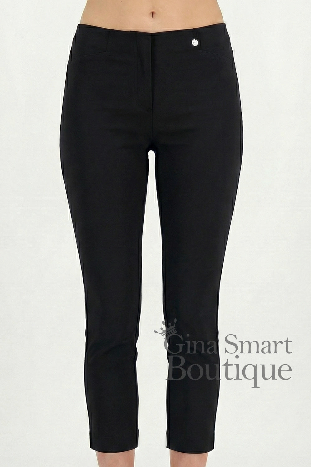 Robell Rose 09 7/8 Trousers - Black (68cm)
