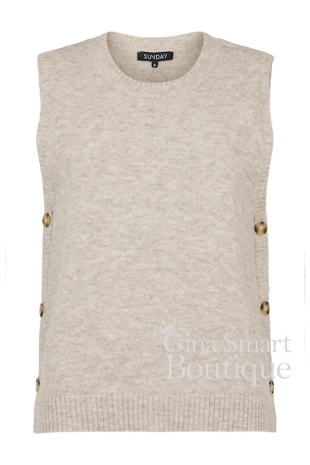 Sunday Oatmeal Tank Top Style 262-6415-6558