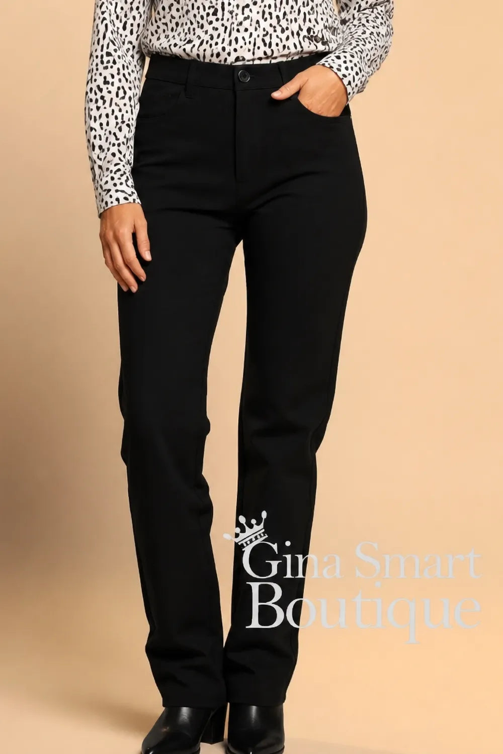Tinta Black Trousers - Style Anara