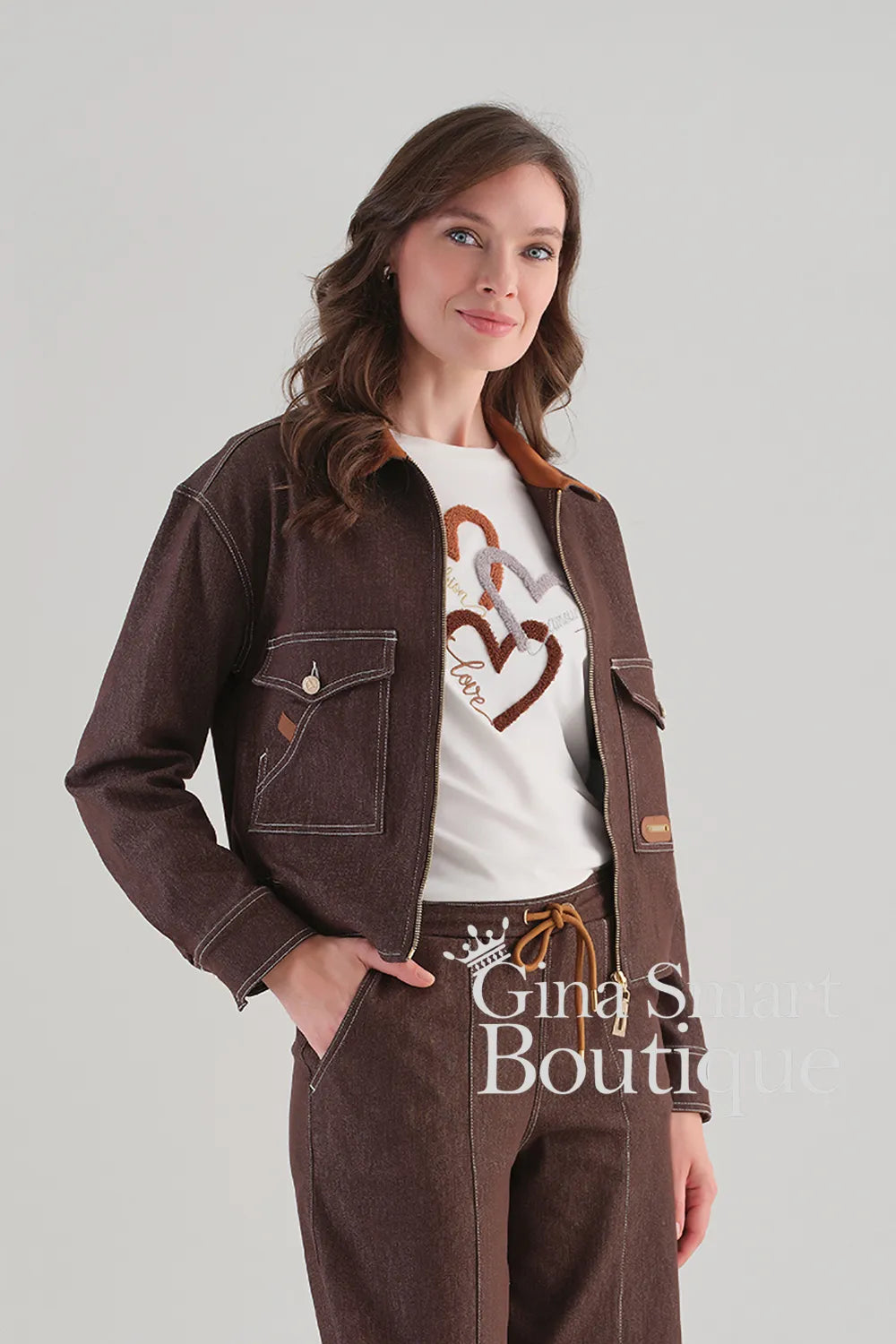 Tricotto Brown Jacket Style 96016