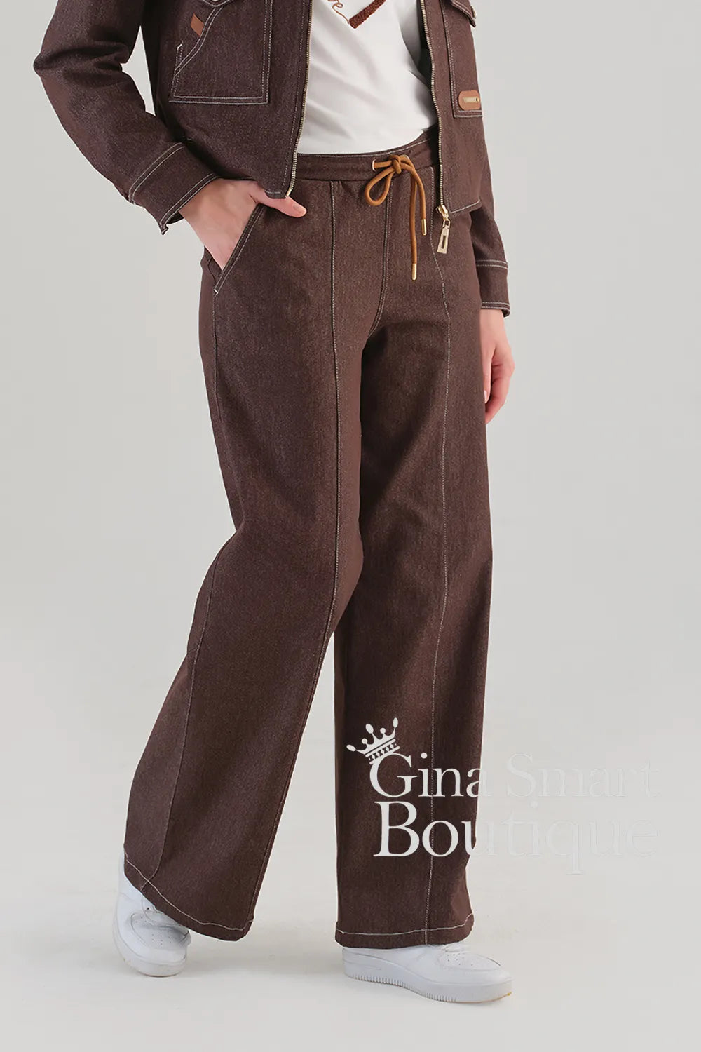 Tricotto Brown Trouser Style 96023