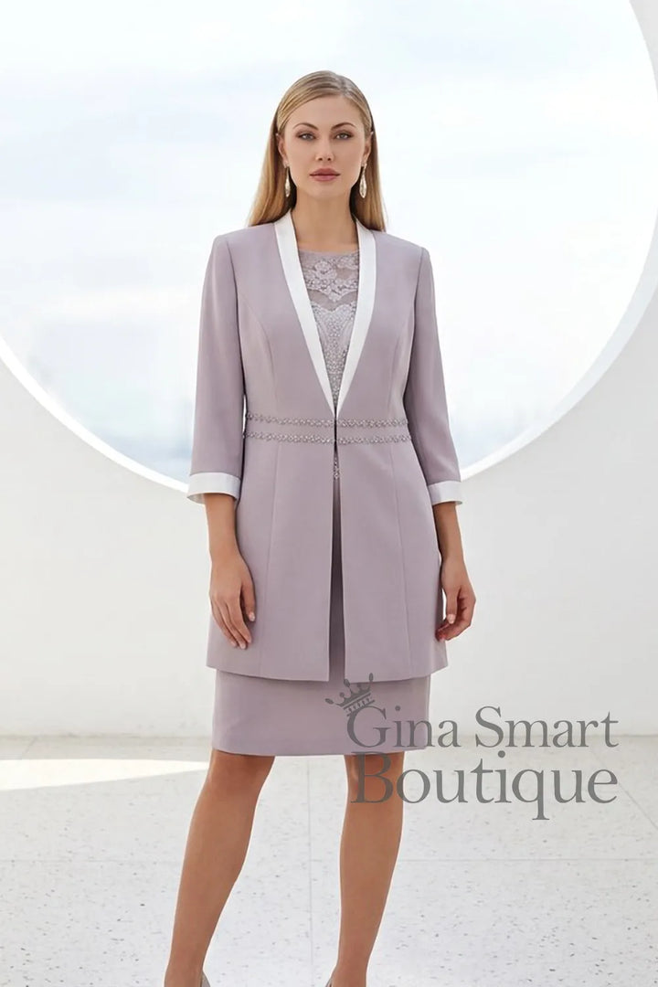 Veni Infantino Style 991527 Taupe Ivory Dress NON-RETURNABLE
