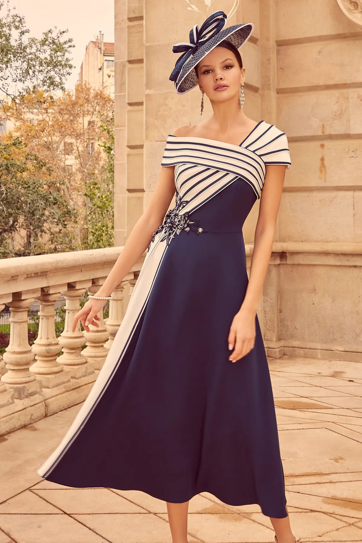 Veni Infantino 992524 Navy Ivory Dress