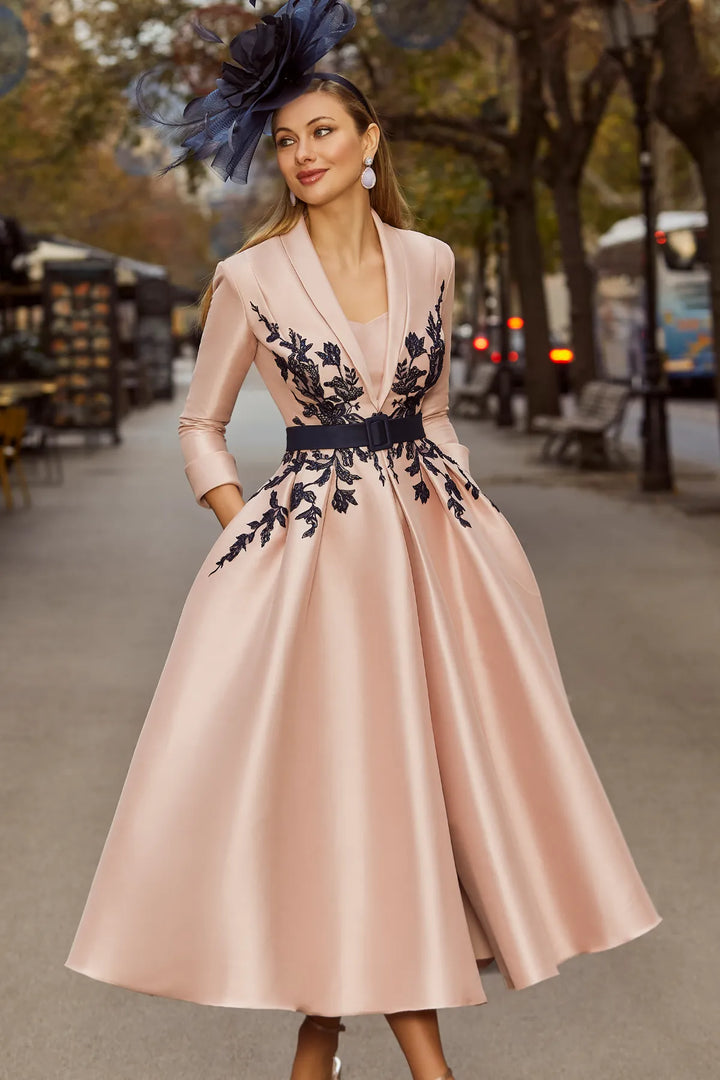 Veni Infantino 992541 Rose Pink Navy Dress
