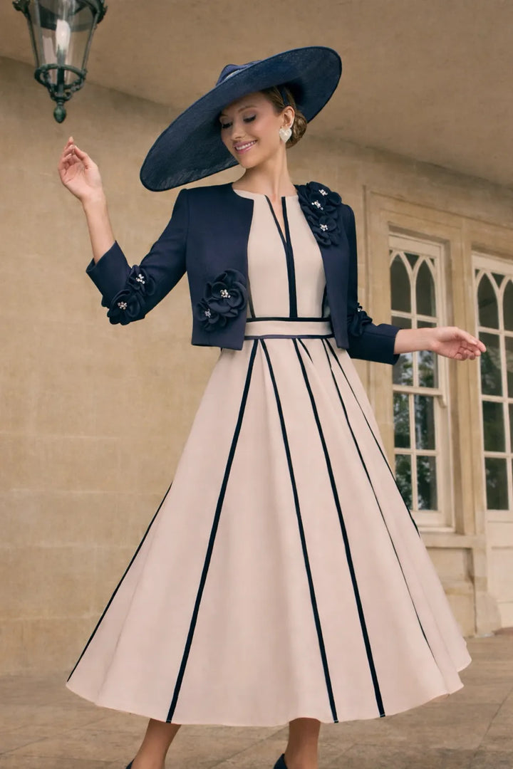 Veni Infantino 992711 Navy/Almond Dress