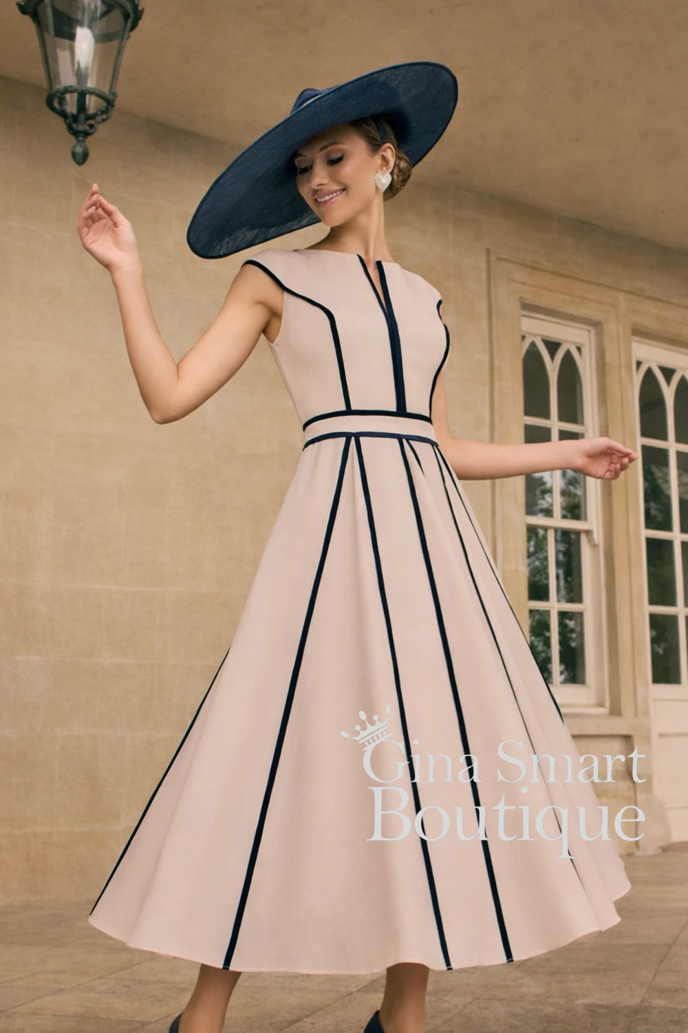Veni Infantino 992711 Navy/Almond Dress