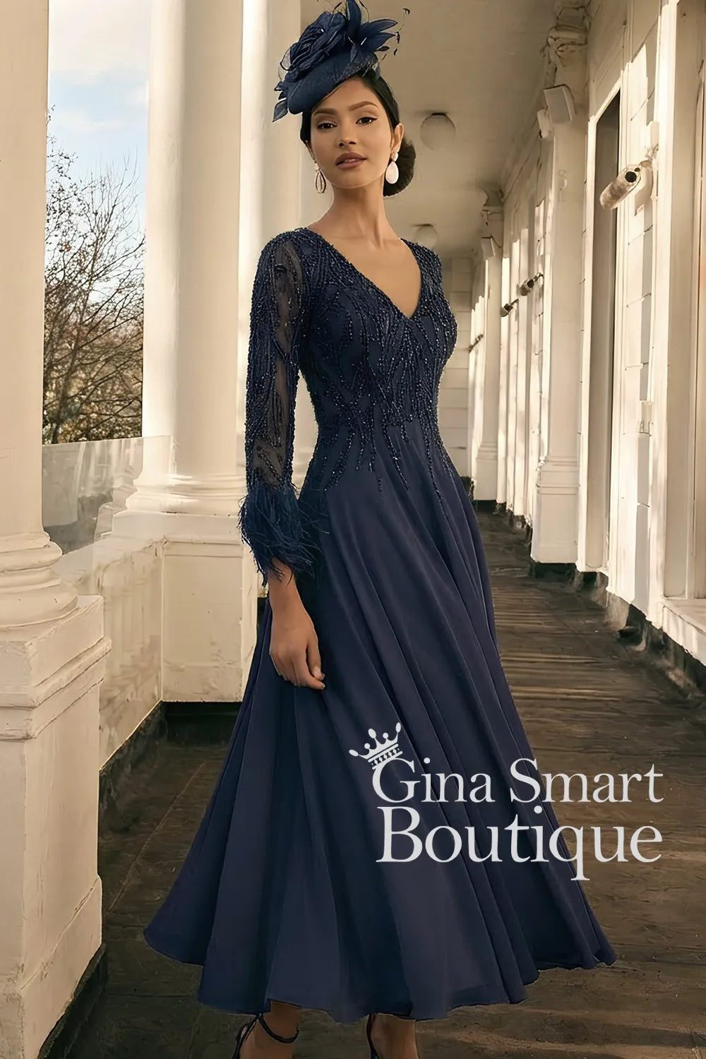 Veni Infantino Navy Dress Style 992802