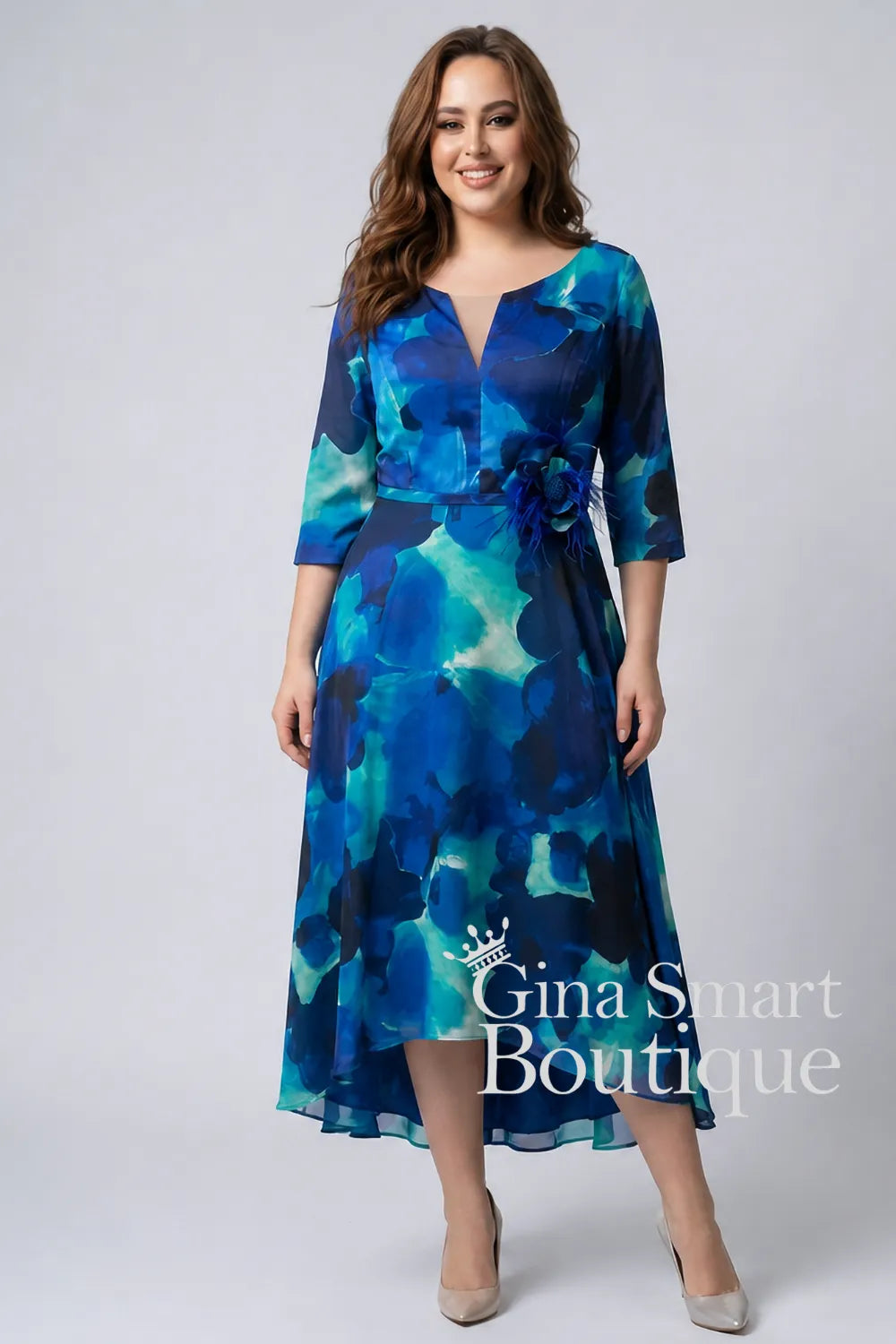 Dressed up By Veromia Blue / Turquoise Dress Style DU718K