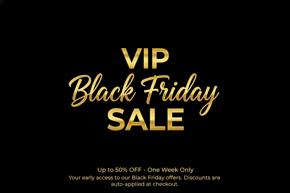 Add this text at the bottom:Up to 50% OFF -One Week Only

Your early access to our Black Friday offers. Discounts are auto-applied at checkout. 