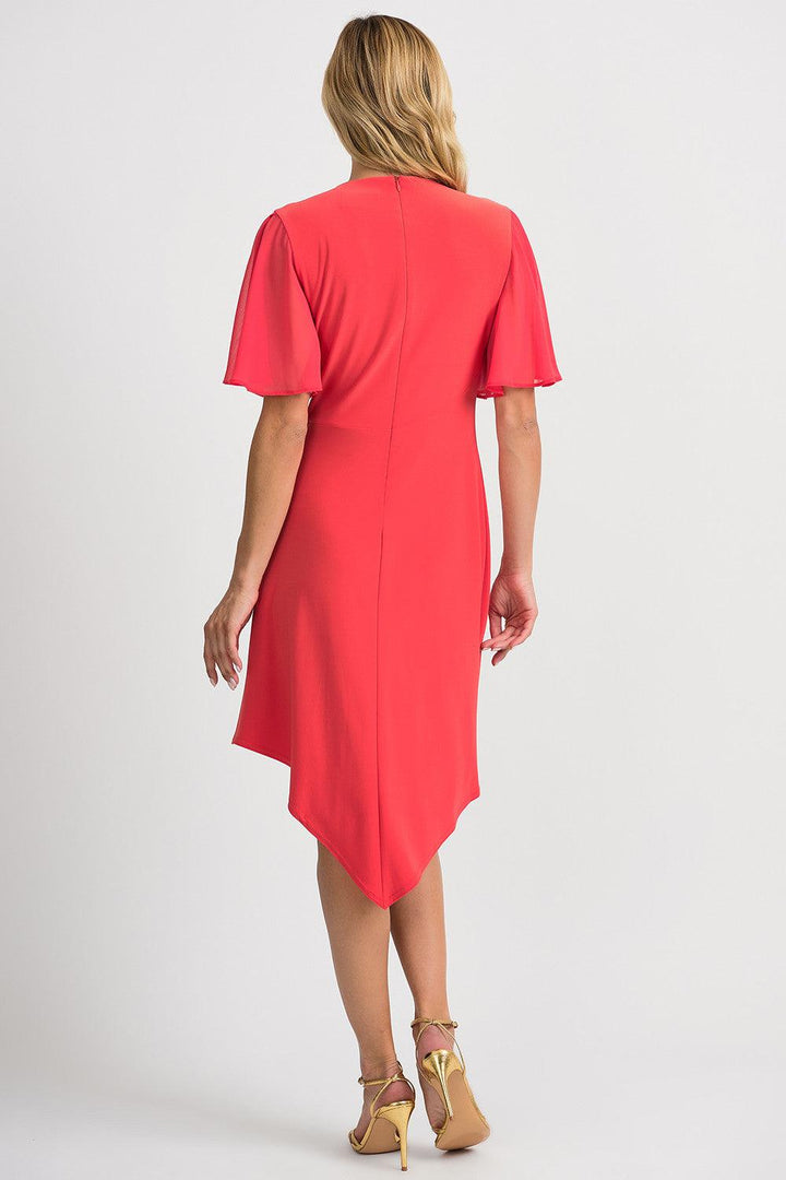 Joseph Ribkoff Papaya Dress Style 201262 - Dress Coral, Cruise Wear, Dress, Race Day, Ribkoff, Sale, Spring Summer 2020, Wedding Guest ginasmartboutique